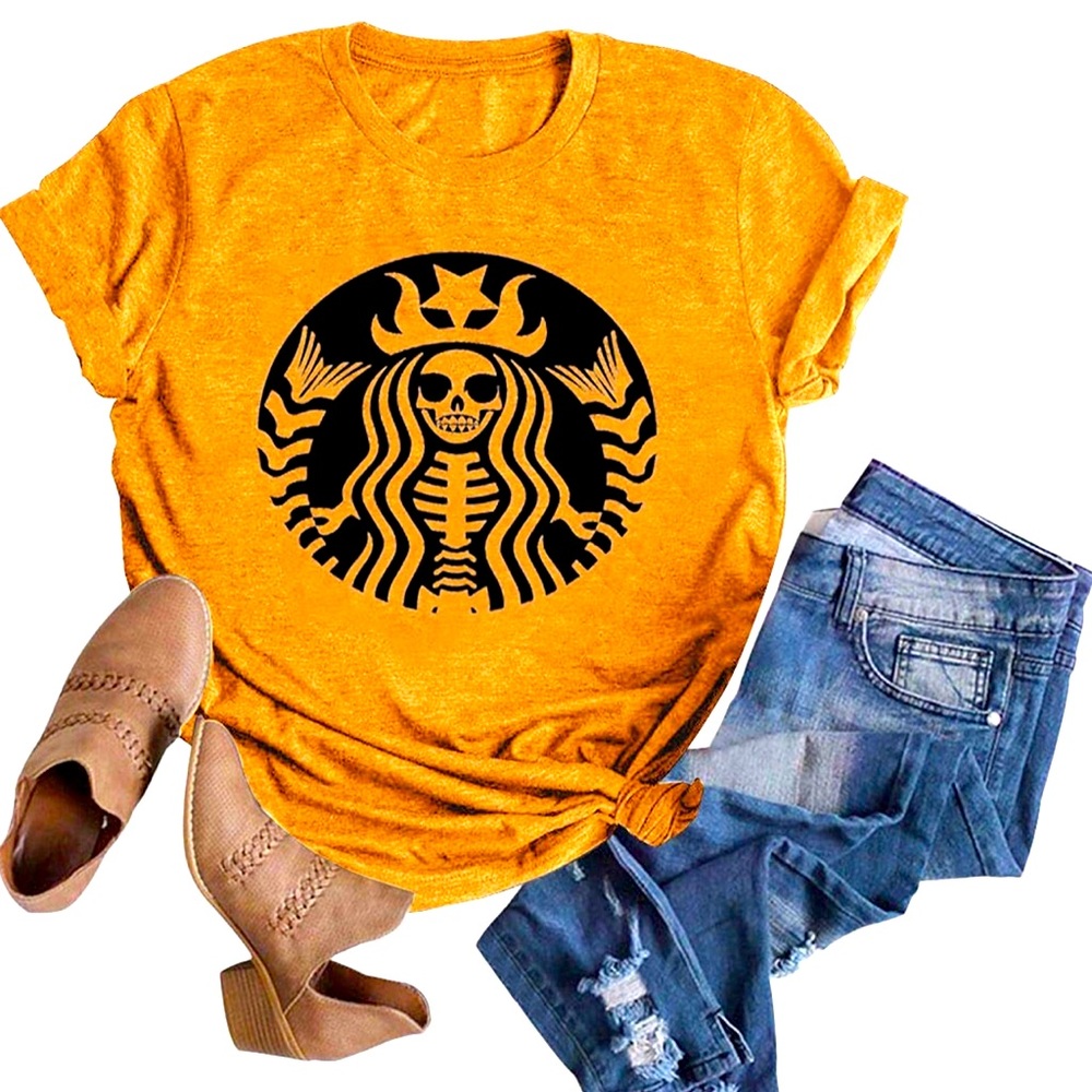 Witch Halloween Starbucks Shirt - Picture 1 of 5
